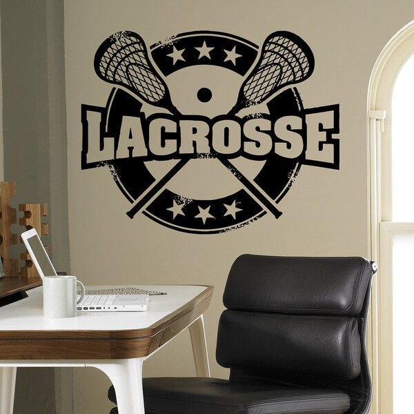 Lacrosse Wall Decal Etsy