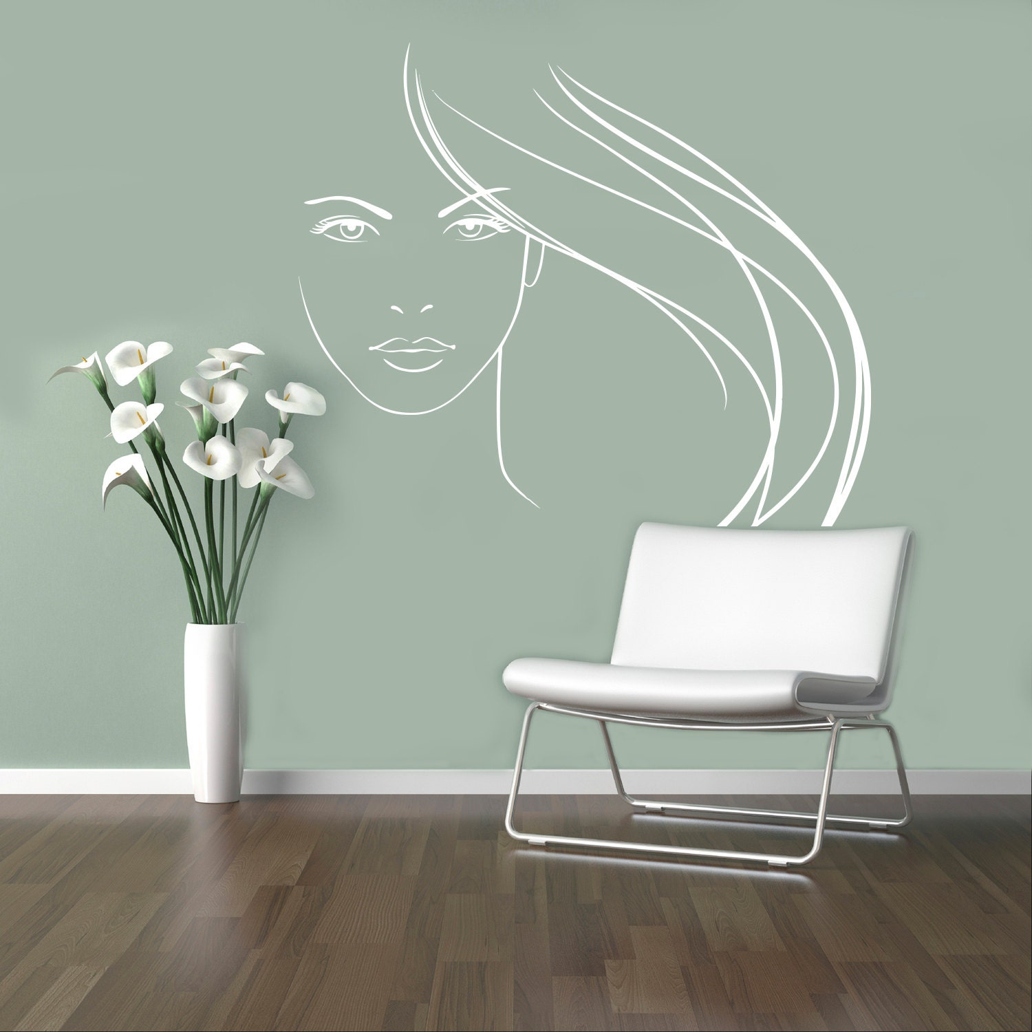 Beauty Salon Vinyl Decal Hair Salon Wall Sticker Shop Window Etsy