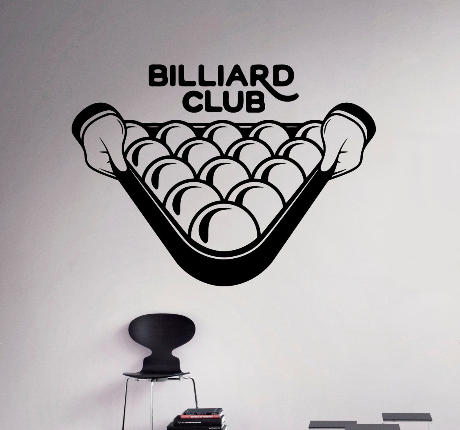 Pool Billiard Club Wall Decal Poolroom Vinyl Sticker Sport Etsy