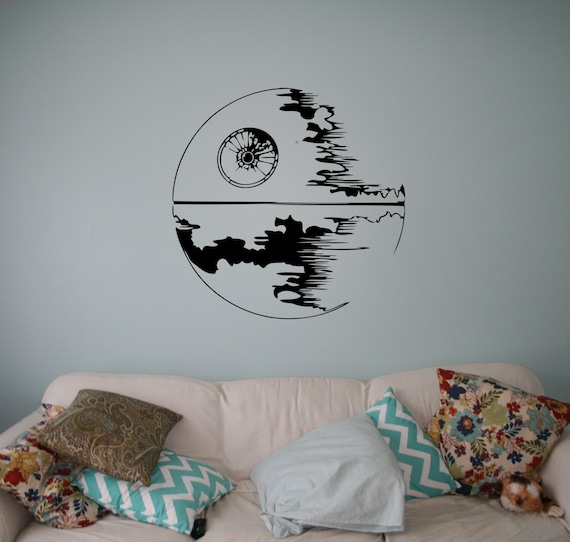 Death Star Star Wars Wall Decal Deep Space Vinyl Sticker Galactic Empire  Wall Art Decor Home Interior Room Design 3(dsr)