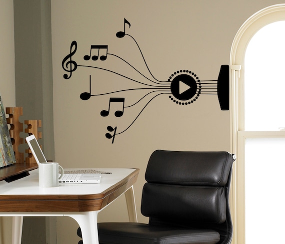 Wall Sticker Music Strings Design Removable Home Décor Wall Decal