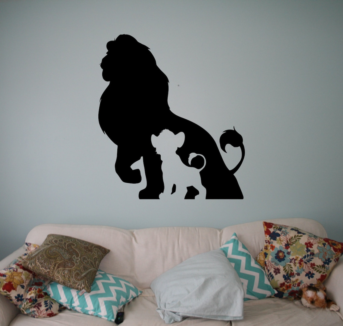 The Lion King Wall Vinyl Decal Disney Cartoons Wall Sticker Etsy