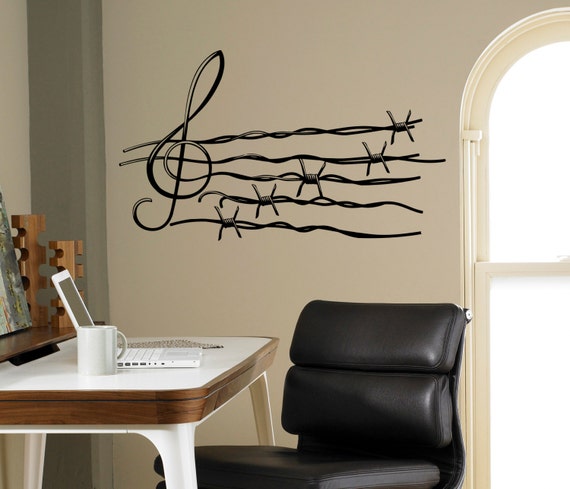 gui Bear with Guitar Wall Decal Vinyl Sticker Music Art Decor Funny Home Interior Housewares Room Office Design 3