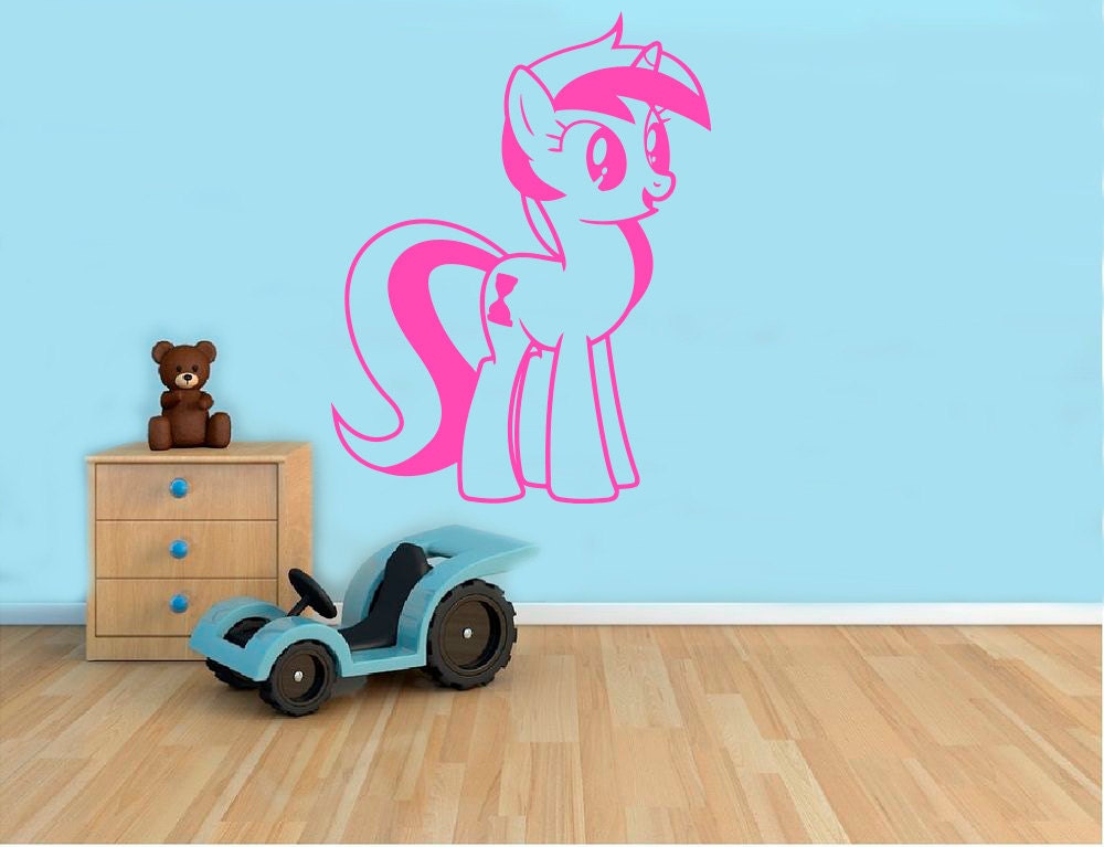 My Little Pony Wall Decal Cartoon Pony Vinyl Sticker Wall Art Etsy