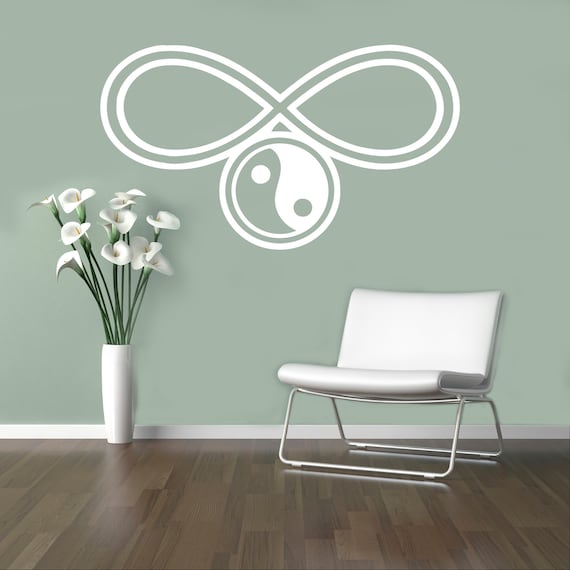 Yoga Symbols Wall Vinyl Decal Yoga Studio Wall Sticker Decor Etsy