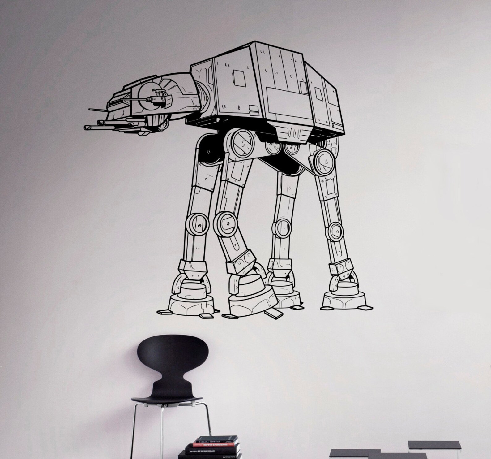 AT AT Walker Wall Vinyl Decal Star Wars Wall Sticker Home Etsy