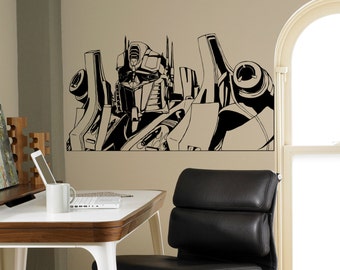 Calcomanía de vinilo de Transformers Optimus Prime, pegatina de pared de vinilo, decoración de interiores para el hogar, murales artísticos, decoración de habitación infantil, 7 (tfr)