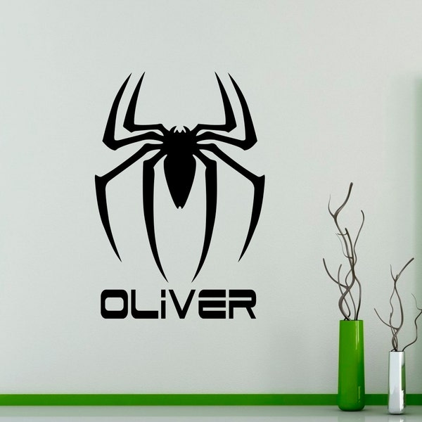 Spiderman Wall Decal Etsy
