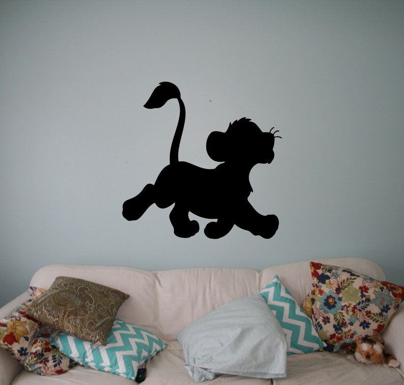 Simba Lion King Wall Vinyl Decal Disney Cartoons Wall Sticker Etsy UK