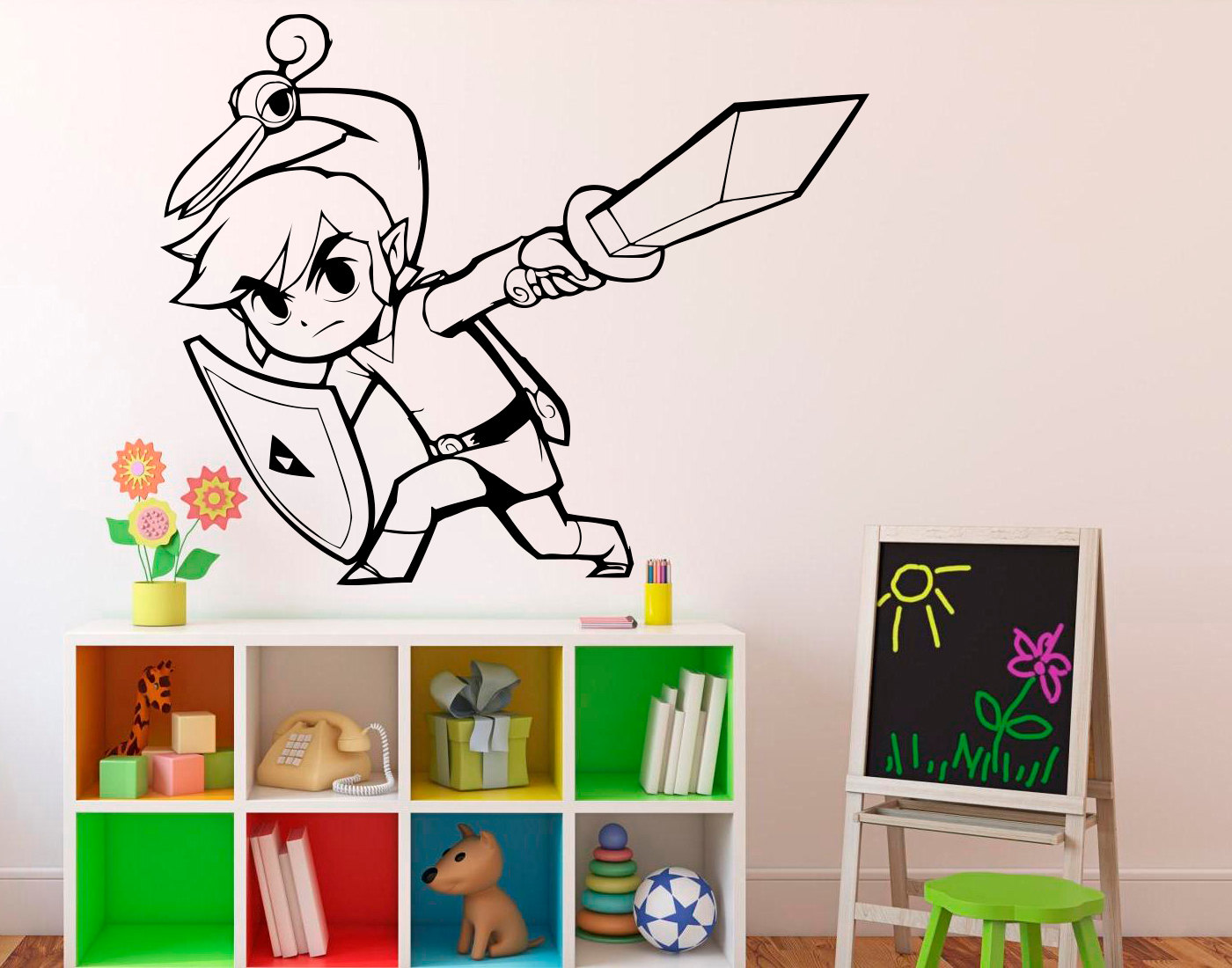 Princess Zelda Wall Vinyl Decal Legend of Zelda Wall Sticker Etsy