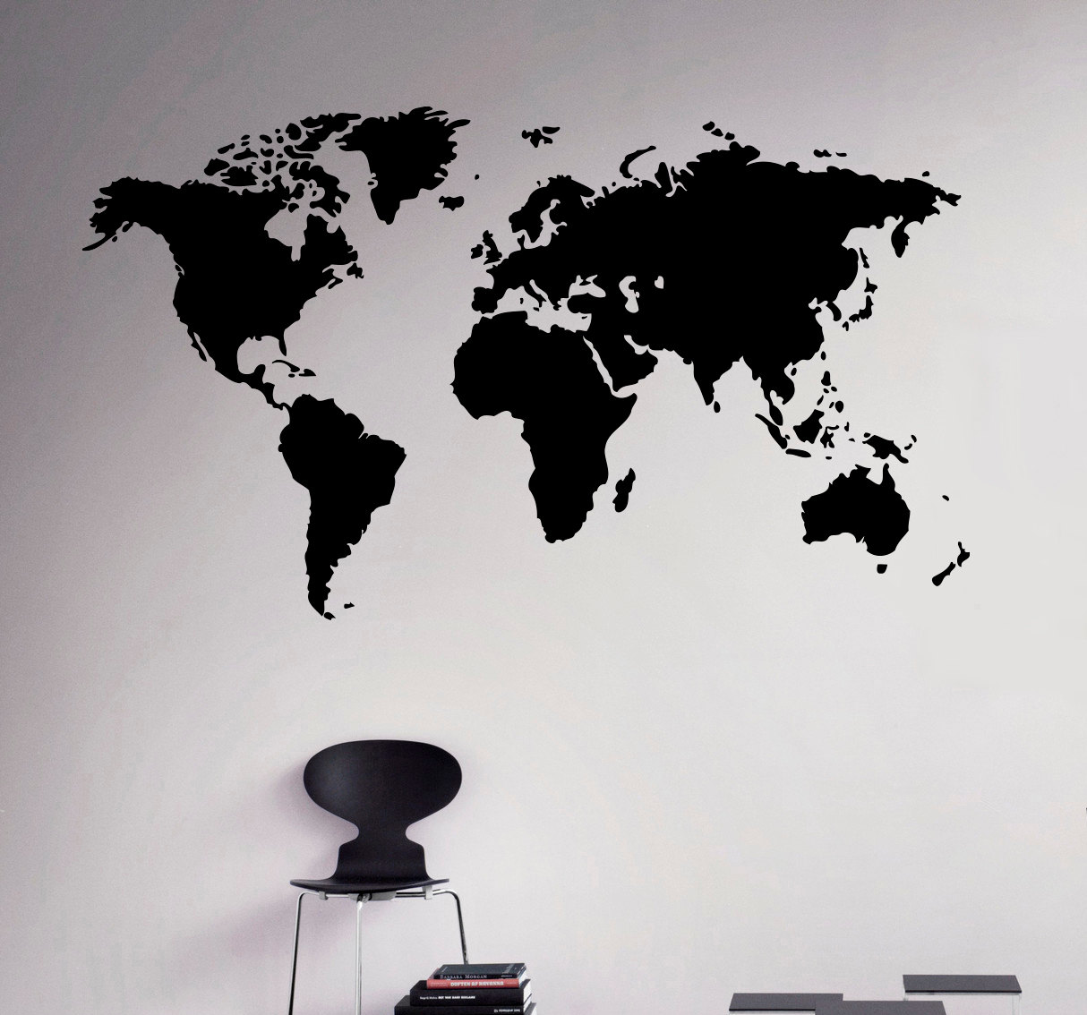 World Map Wall Vinyl Decal Globe Planet Earth Wall Sticker Home ...