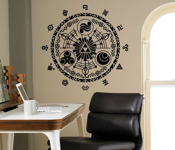 Legend Of Zelda Wall Vinyl Decal Gate Of Time Wall Sticker Home Interior Bedroom Decor Kids Children Wall Design 6 Zda