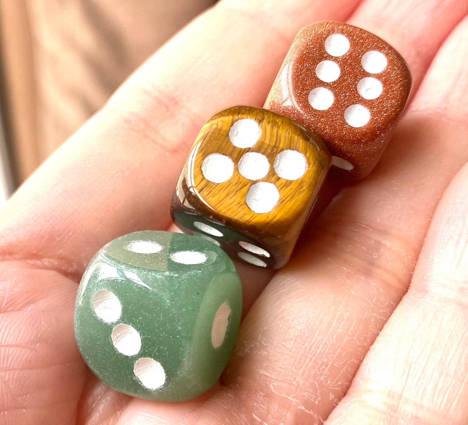 Gemstone Dice Etsy