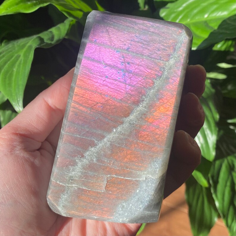 Purple labradorite and Pink labradorite labradorite