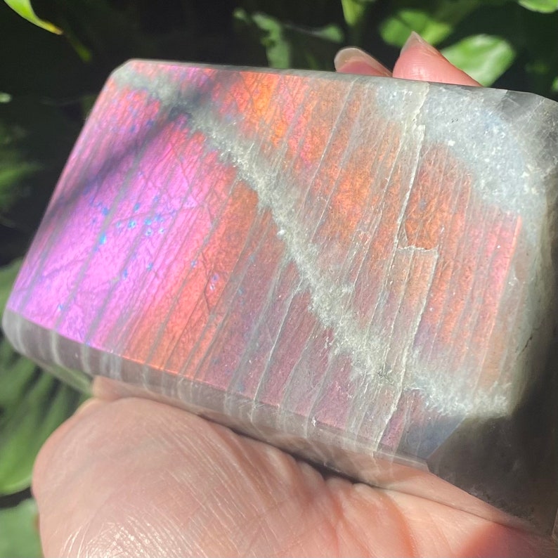 Purple labradorite and Pink labradorite labradorite