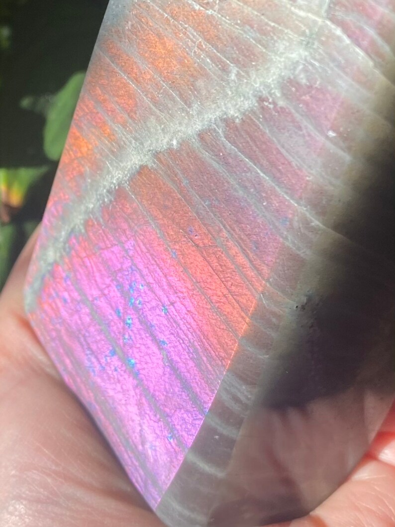 Purple labradorite and Pink labradorite labradorite