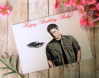 Supernatural card, Dean Winchester Birthday card, Personalized card, Supernatural card, Supernatural birthday card
