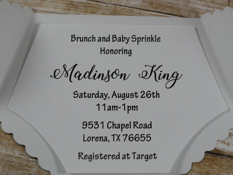 Baby Shower Blue Diaper Invitation Baby Shower Invitation Diaper Invitation Cards New Baby Announcement Cards