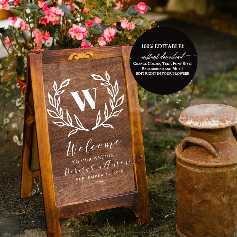 Rustic Welcome Sign - Etsy