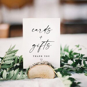 Helena | Cards and Gifts Sign Printable, Cards and Gifts Sign Templett, Modern Minimalist Wedding Sign, Cards and gifts Sign