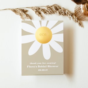 DONNA | EOS Lip Balm Baby Shower Favors, Floral EOS lip Balm Holder, Baby Shower Thank You Favors, Bridal Shower Thank You Favors, Digital
