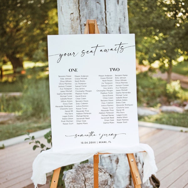 Wedding Seating Sign - Etsy