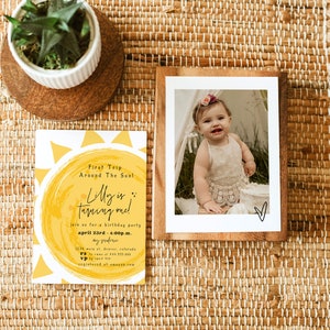 First Trip Around The Sun Birthday Invitation, You Are My Sunshine Birthday Invitation, Sun Birthday invitation, Boho Sun 1st Birthday