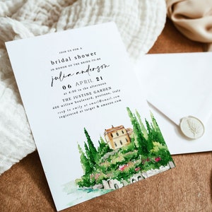 Alina | Positano Bridal Shower Invitation, Mediterranean Bridal Shower Invitation, Positano Theme, Italian Bridal Shower Theme, DIY