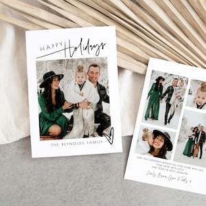 Ellia | Minimalistyczna świąteczna karta fotograficzna, świąteczna karta fotograficzna, świąteczna karta fotograficzna, prosta świąteczna karta, nowoczesna świąteczna karta, 2022 Holiday