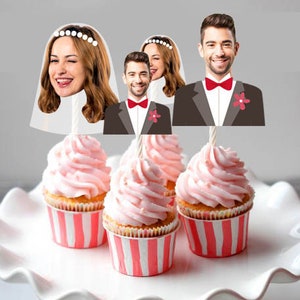 Cupcake Toppers Bridal Shower, Bridal Shower Decorations, Cake Toppers Printable, Wedding Shower Cupcake Toppers, Bachelorette Party Decor