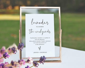 Wedding Send Off Sign, Lavender Send Off Sign, Wedding Ceremony Exit, Lavender Toss Sign, Wedding Exit Lavender Toss, Wedding Petal Toss