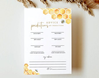 Bee Baby Shower Games Template,