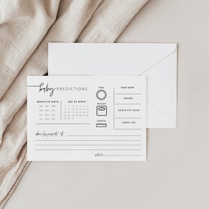 Carte de prédictions et de conseils pour bébé, Jeu de prédictions pour bébé, Jeux modernes de baby shower, Activité amusante Jeux de baby shower, anecdotes, Genre neutre