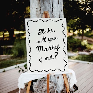 Will You Marry Me Sign, Proposal Sign Template, Engagement Photo Props, Marry Me Poster, Personalized Proposal Sign, Creative Proposal Decor
