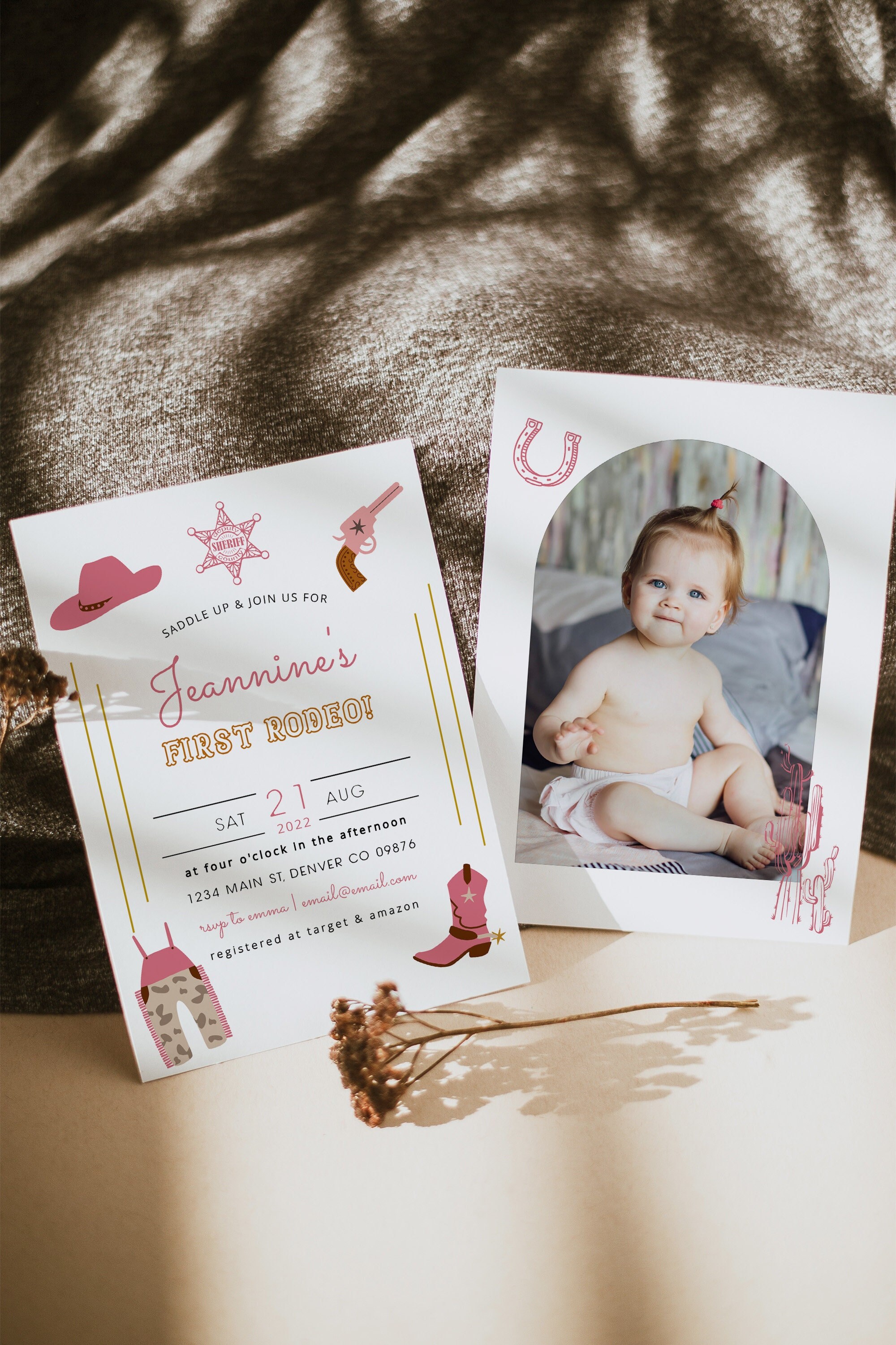 Image 7 for Free Cowgirl Invitation Template