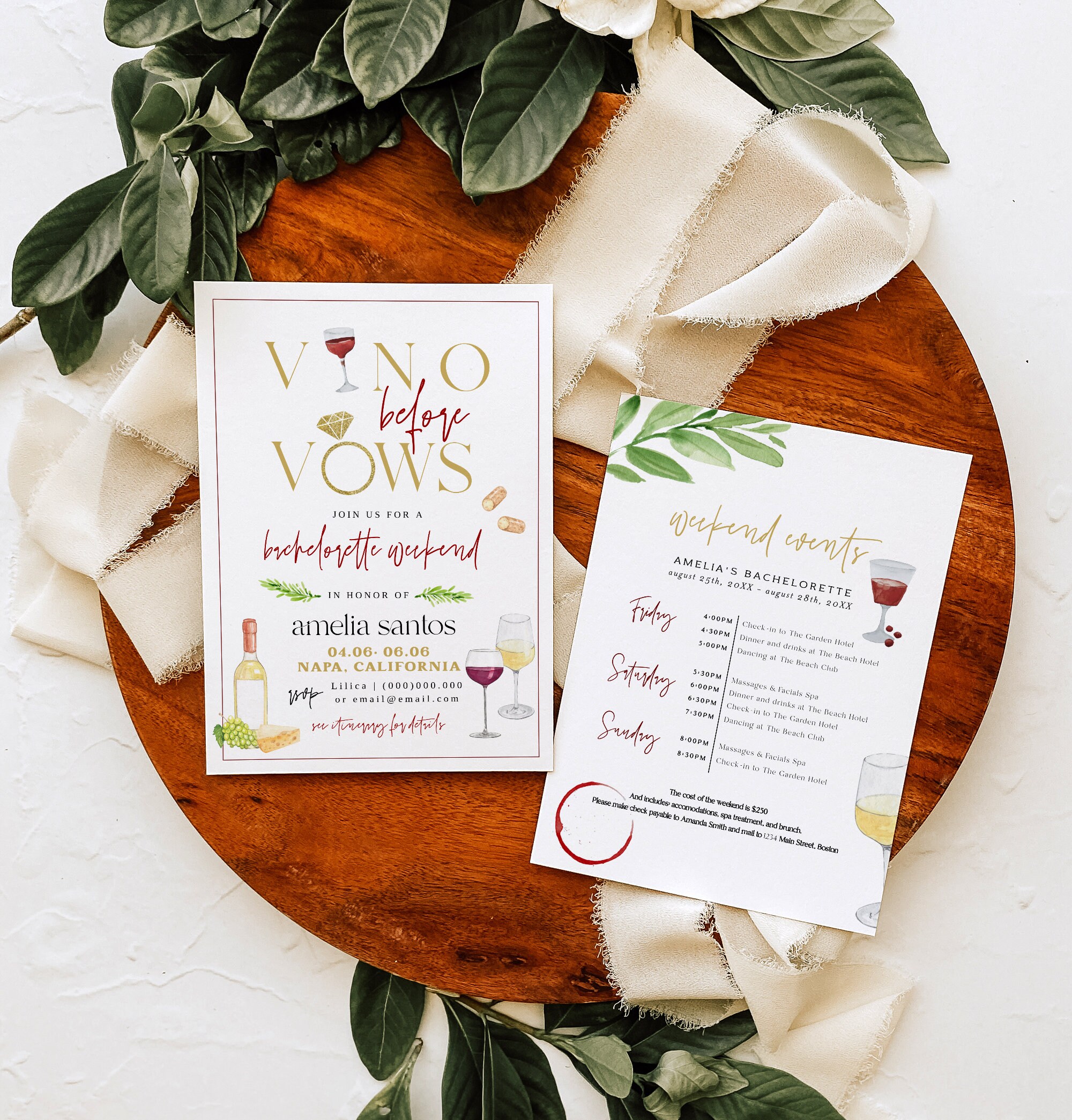 Vino Before Vows Bachelorette Invitation, Wine Bachelorette Invite ...