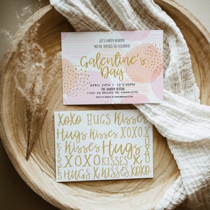 Galentine&#39;s Day Invitation, Galentine&#39;s Day Party Invitations, Galentine&#39;s Day Invites, Girls Night Out Invitation, Valentine&#39;s Day Party