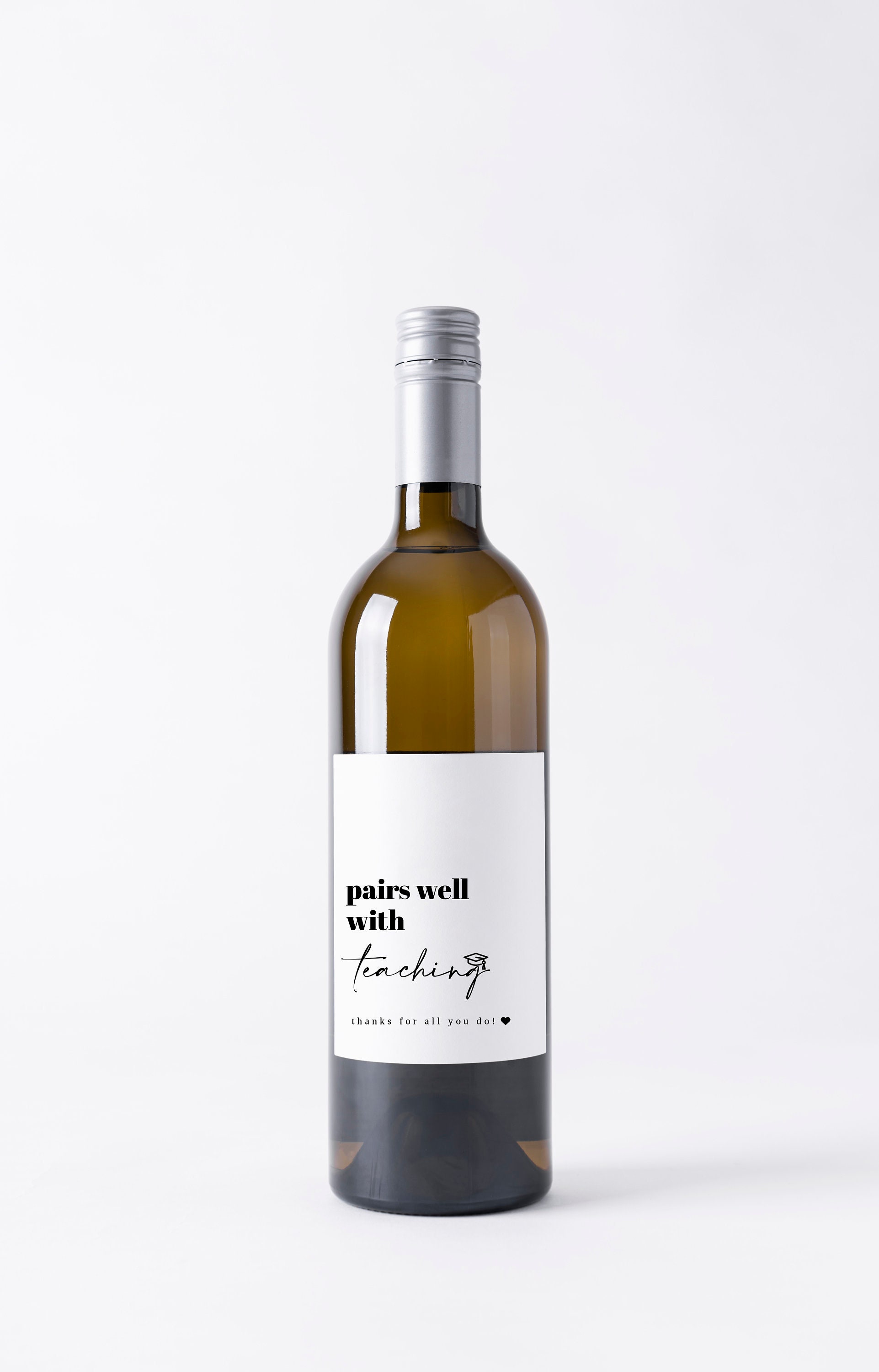 Teacher Wine Labels Teacher Wine Labels Template Teacher | Etsy