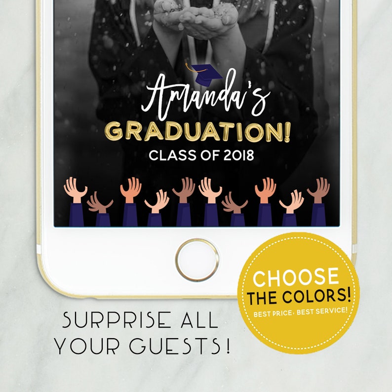 Graduation Snapchat Filter Graduation Geofilter Snapchat Etsy