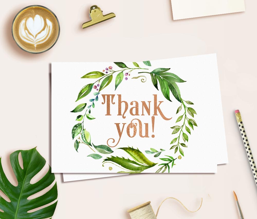Printable Boho Thank You Card Baby Shower Thank You Card Etsy