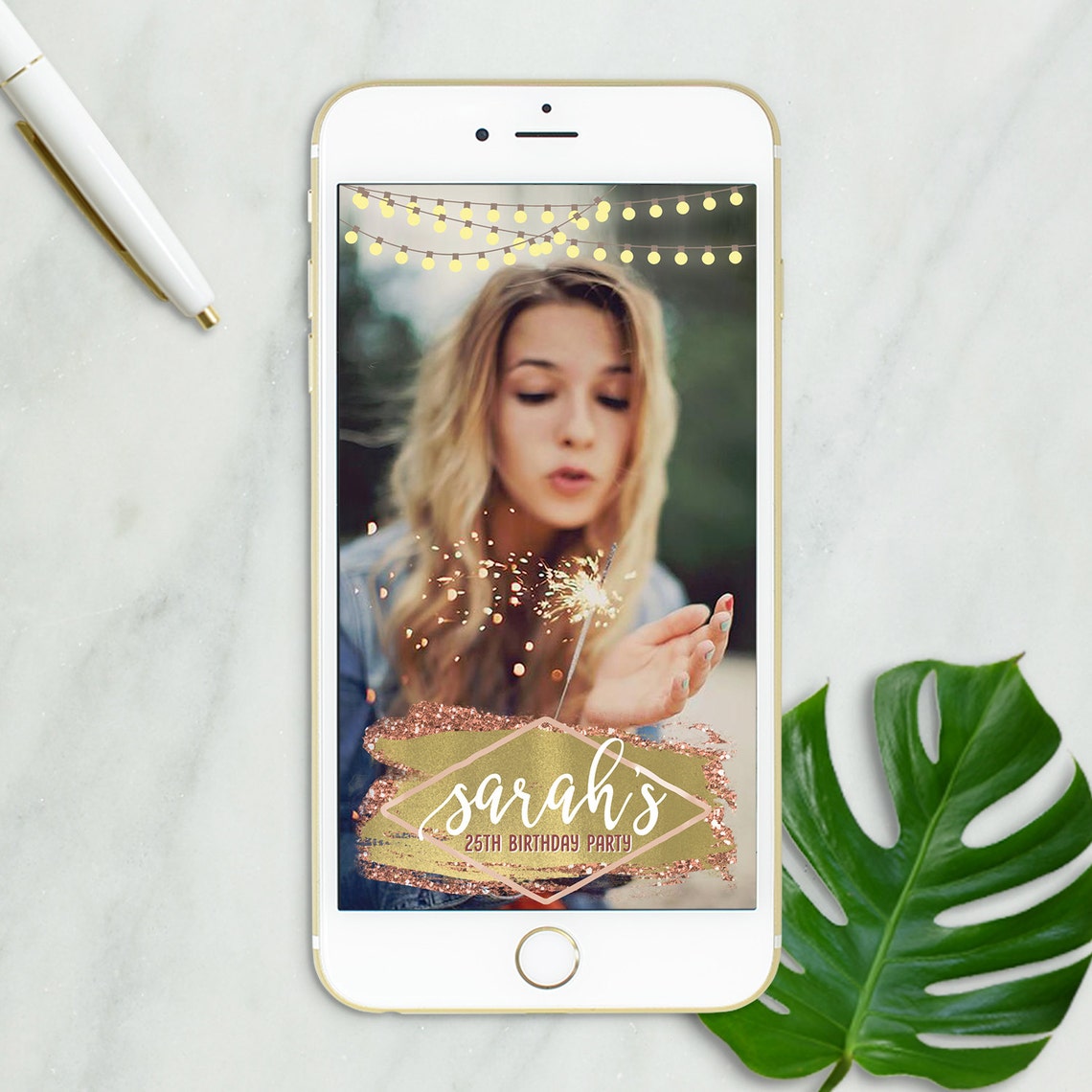 Birthday Snapchat Filter Custom Birthday Snapchat Geofilter | Etsy