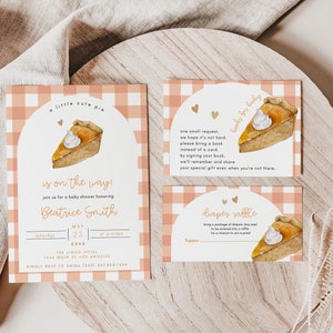 Cutie Pie Baby Shower Invitation Bundle, Cutie Pie Baby Shower, Pie Theme Baby Shower, Fall Baby Shower, Pie Baby Shower, Cutie Pie Invite