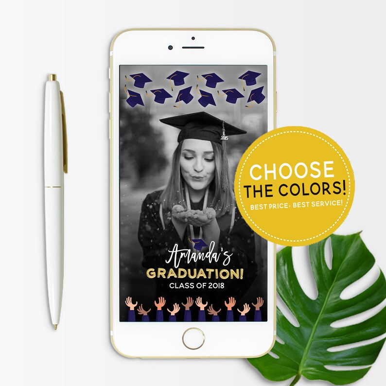 Graduation Snapchat Filter Graduation Geofilter Snapchat Etsy