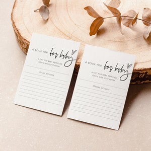Ellia | Sticker ex-libris pour baby shower, Carte apporter un livre pour baby shower, Carte apporter un livre modifiable, Plaque de livre personnalisée, Simple non sexiste