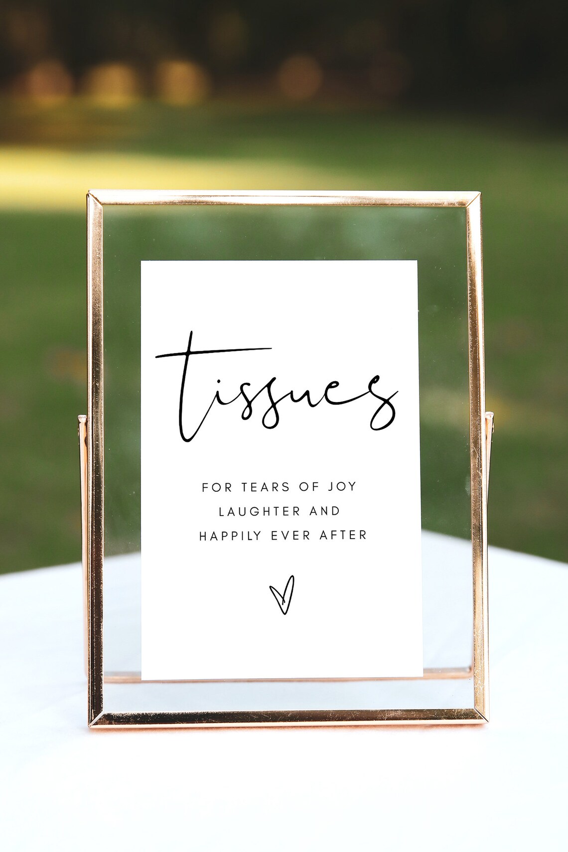 Minimalist Tissues Sign Printable, Modern Wedding Sign, Baby Shower ...