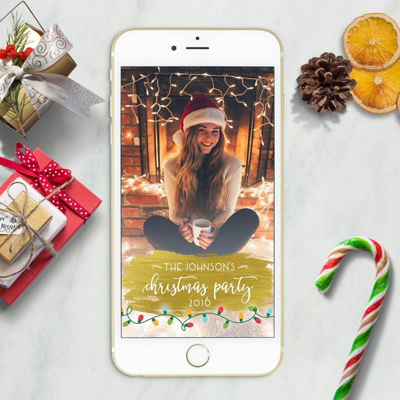 Christmas Snapchat Filter Holiday Snapchat Filter Snapchat Etsy
