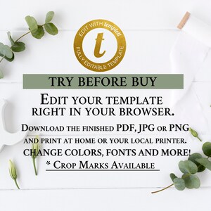 Self-Editing Wedding Invitation Set, Editable Template, Wedding Invitation Suite, Floral Wedding Invitation, INSTANT DOWNLOAD, #01SP image 4