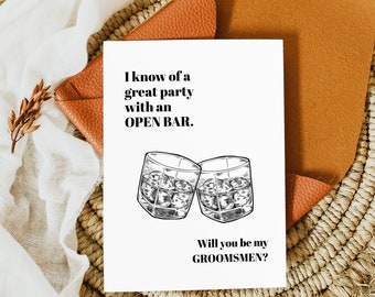 Groomsmen Best Man Proposal Card, Groomsmen Proposal Card Template, Best Man Proposal, Funny Groomsmen Proposal Card, 100% Editable