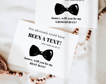 Funny Groomsmen Proposal Card, Groomsmen Proposal Card Time to Suit UP, Best Man Proposal Card, Groomsman Proposal Card Digital Download DIY