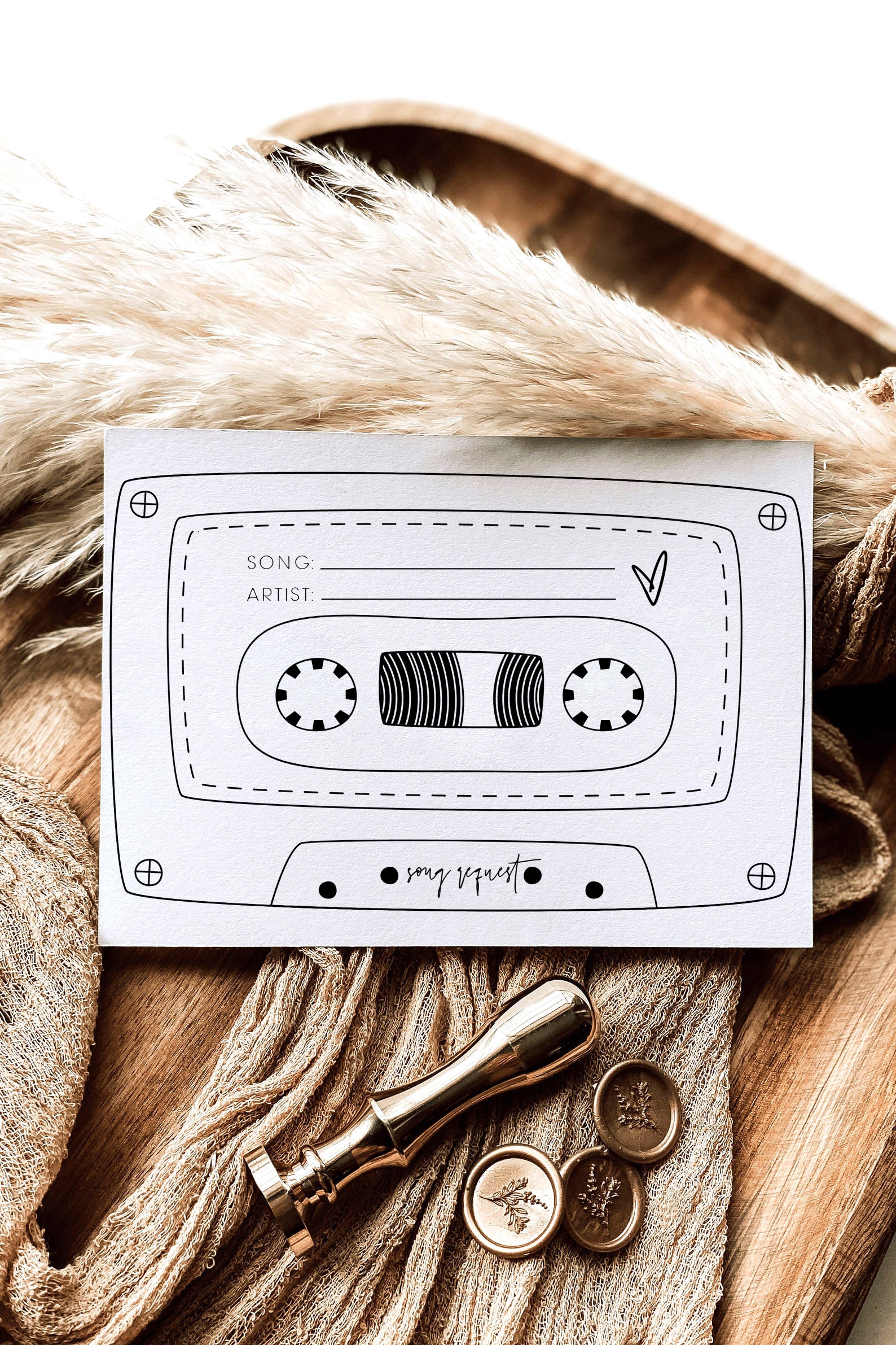 Ellia RSVP Song Request Card Template Editable Song Request - Etsy